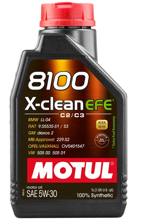 Olej Syntetyk Motul 8100 X-clean Efe C2/C3 5W30 1L