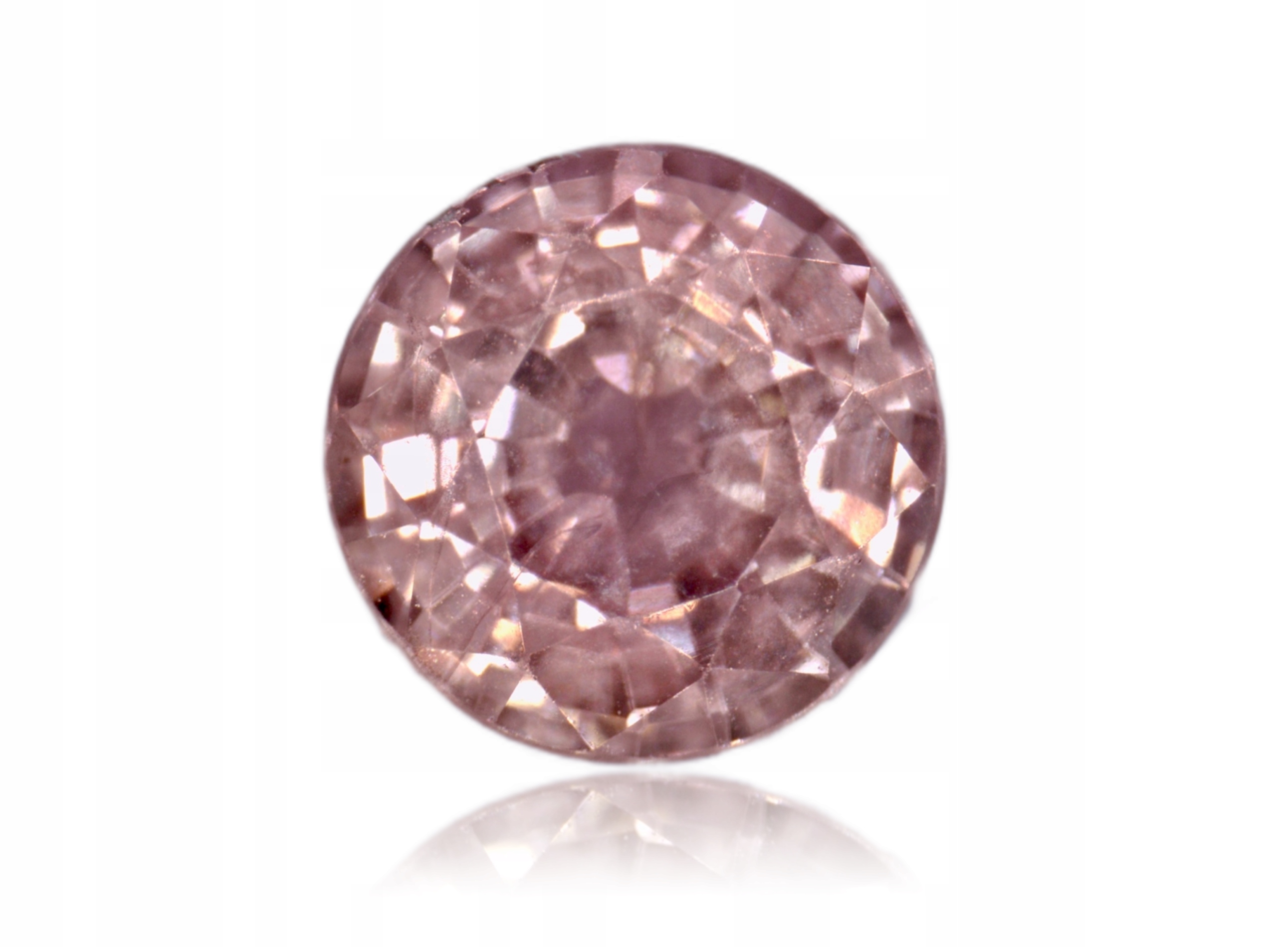 Safír 0.19ct Růžový Kulatý eCertifikát Wbd