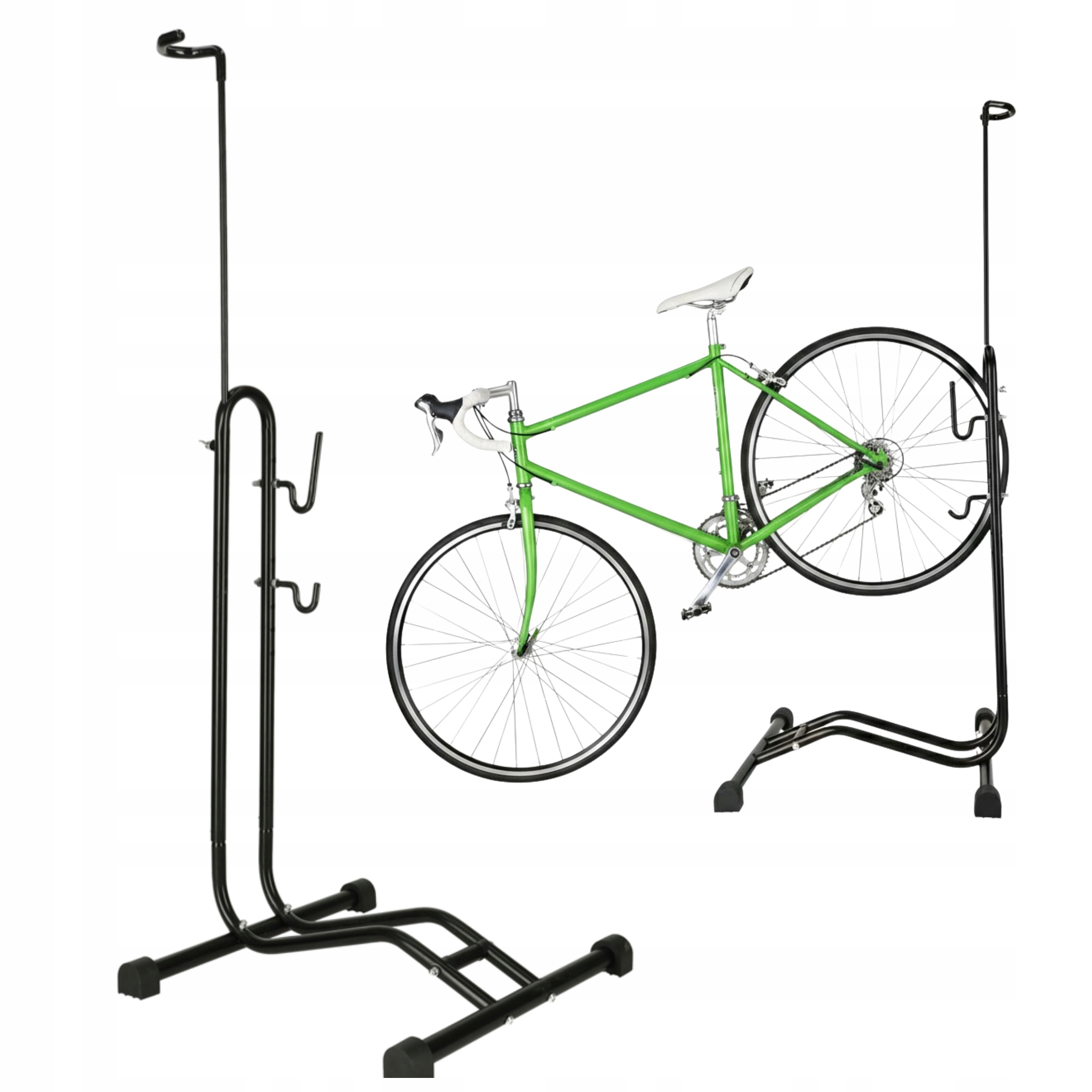 STOJAK NA ROWER DO GARAŻU SERWISOWY WOLNOSTOJĄCY SOLIDNY ROWEROWY WIESZAK