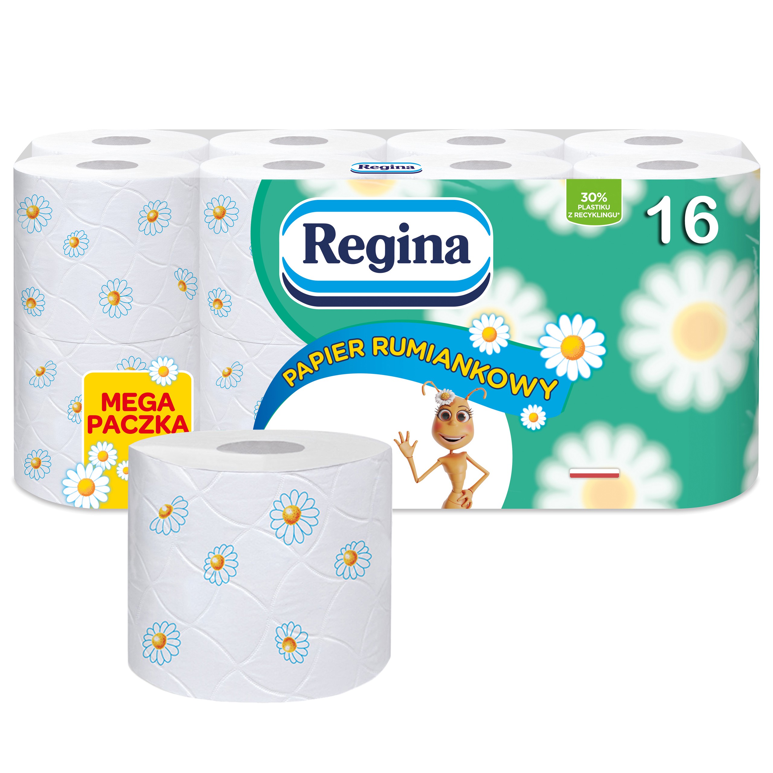 Regina jemný a odolný heřmánkový toaletní papír 48 rolí