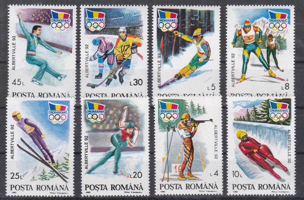 SPORT RUMUNIA - znaczki pocztowe, zestaw.