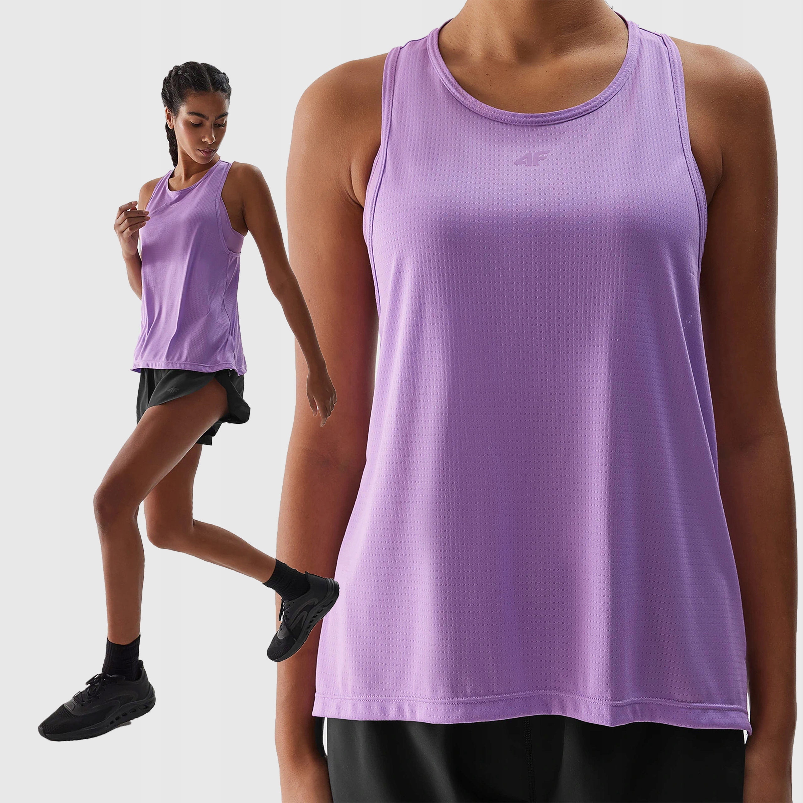 4F TOP TRENINGOWY DAMSKI KOSZULKA SPORTOWA DO BIEGANIA SS24