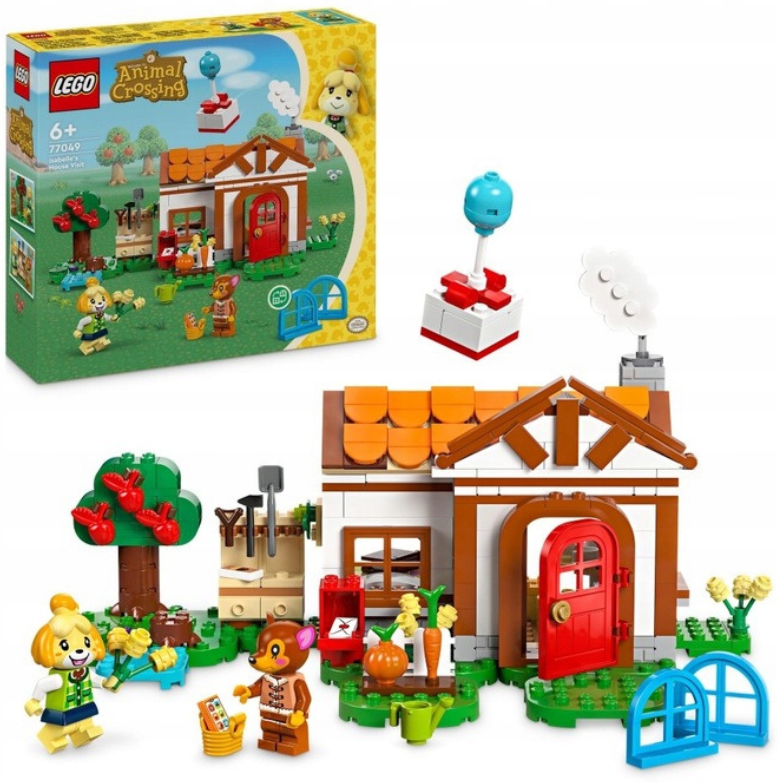 Lego Animal Crossing 77049 Navštívení Isabelle Nový set Figurky Novinka