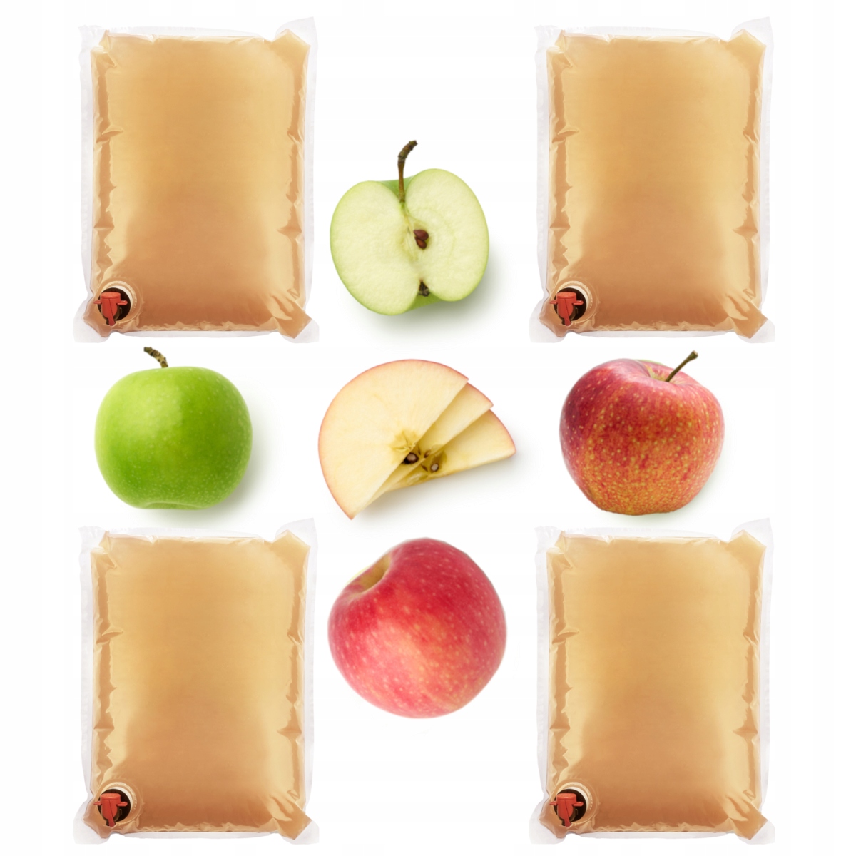 Sok jabłkowy tłoczony Nfc 4x5L