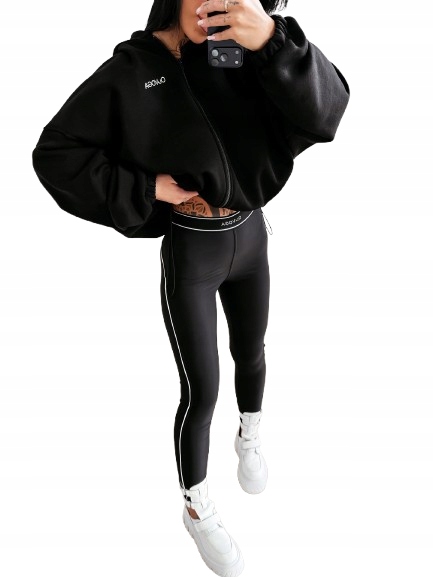 O La Voga Přiléhavé Legíny Olavoga Glitz Černé