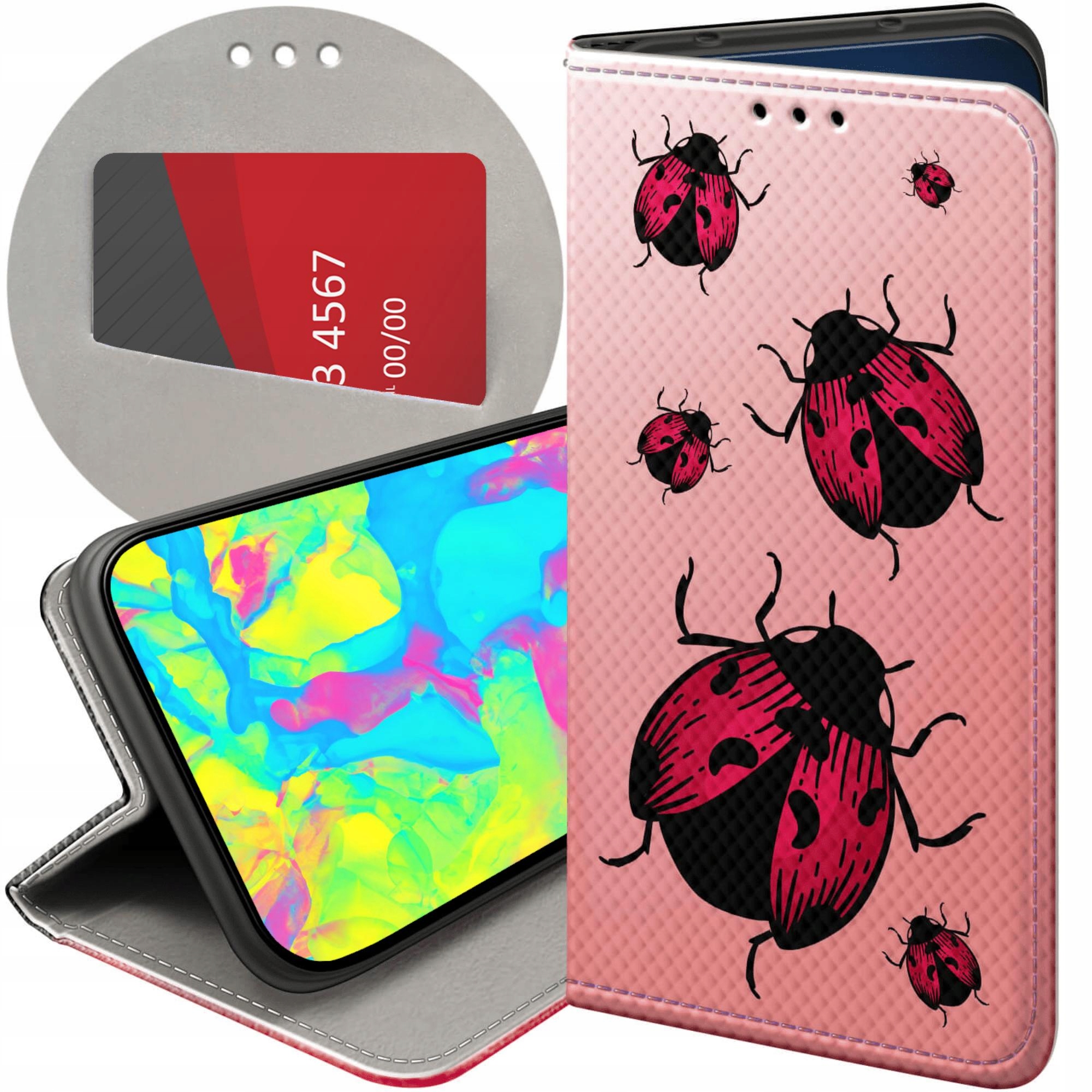 Etui Z Klapką Do Motorola Moto G14 Biedronka Z Biedronką Ladybug Case