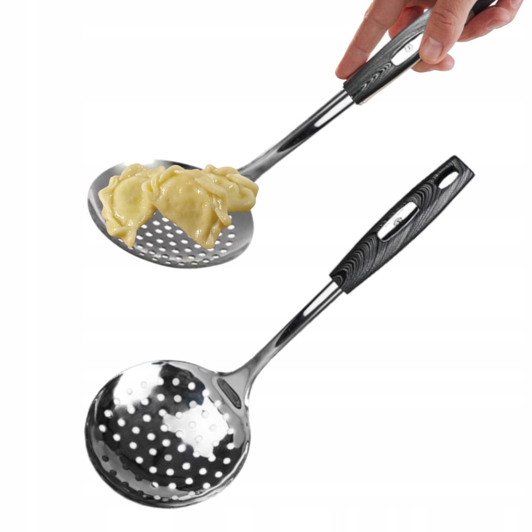 

Stalowa Łopatka Cedzakowa Łyżka Szumówka 33,5cm