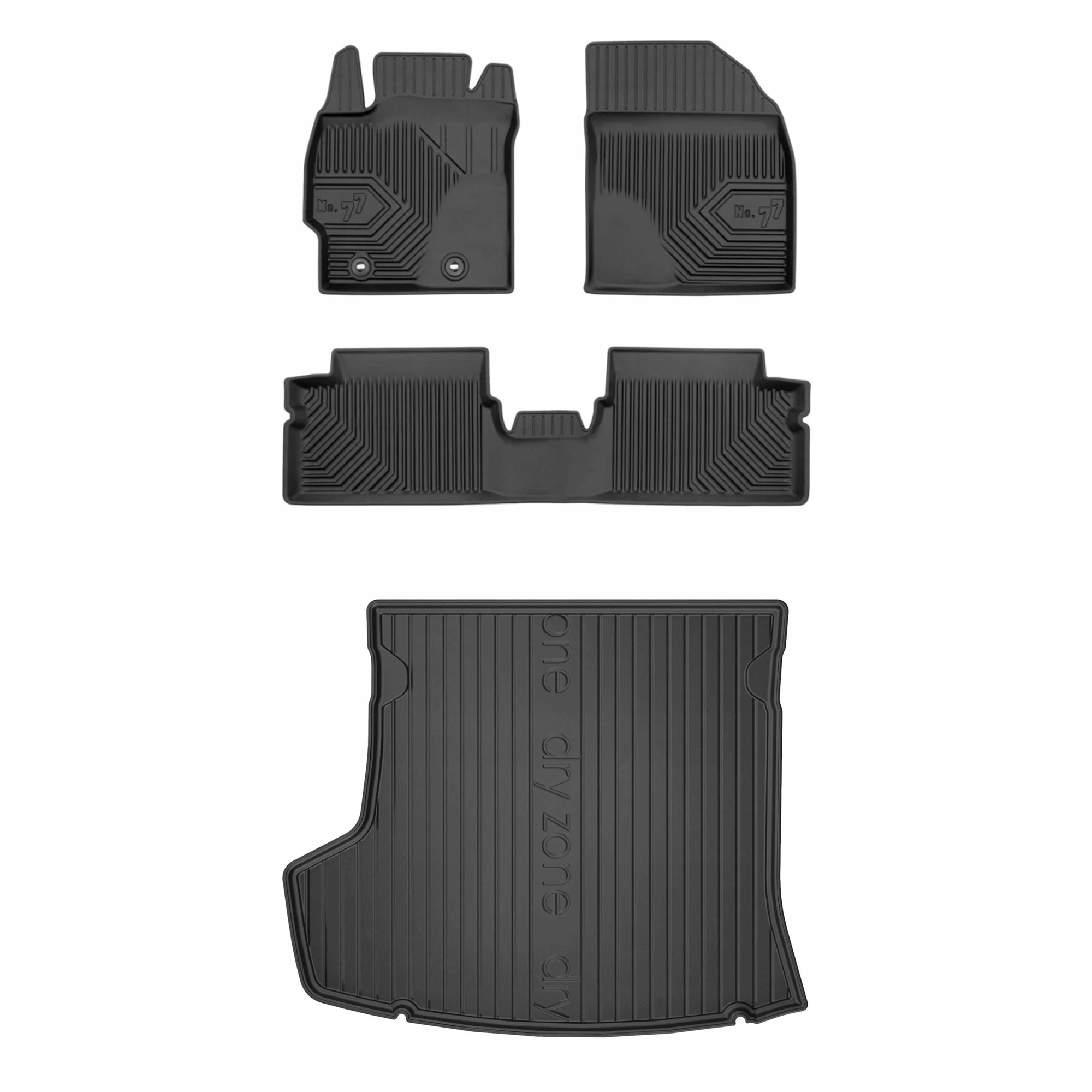 Gumová sada kobercov a rohoží Toyota Corolla X 2006-2013