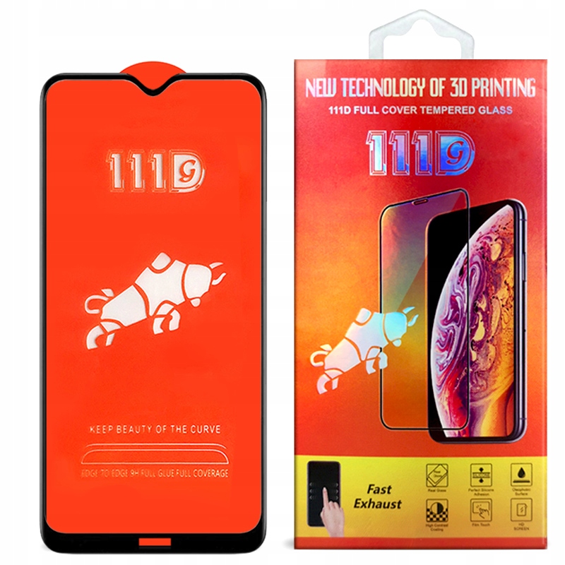 

Szkło 111D Full 5D do Redmi Note 8 8T Zakrzywione