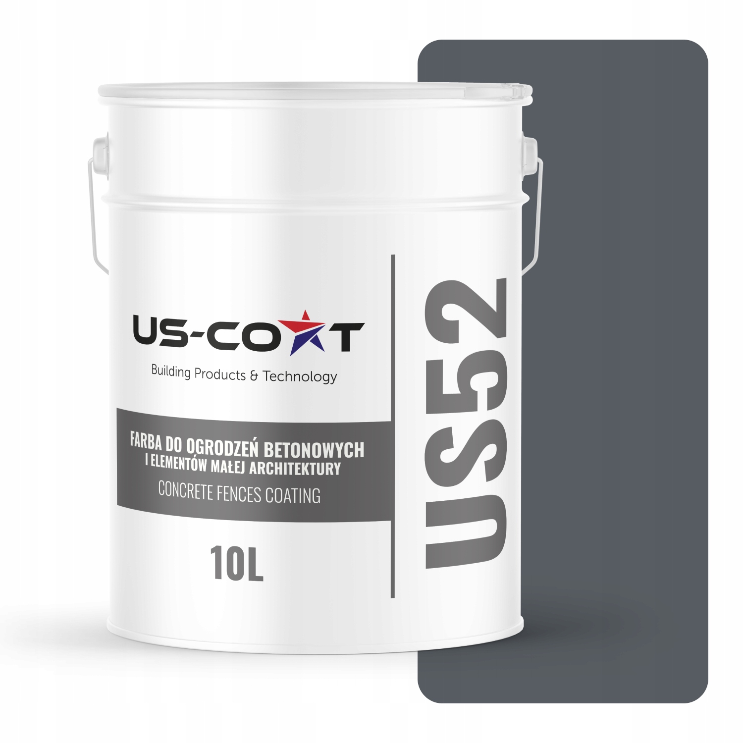Farba Na Maľovanie Plotov Betónových Plotov Sivá Grafitová F256 10L