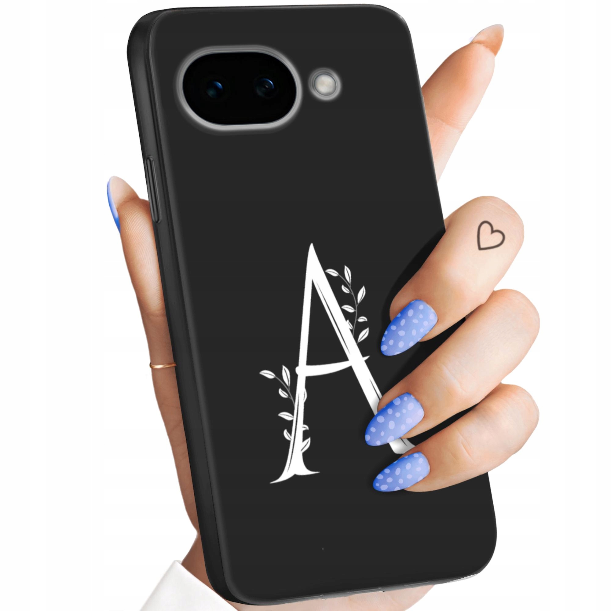 Etui Matowe Do Google Pixel 10A Inicjały Litery Litera Obudowa Case