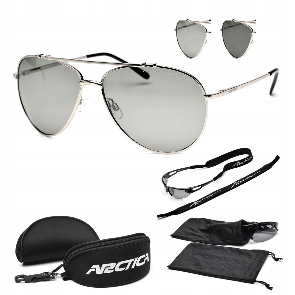 Fotochromatické Polarizační Brýle Arctica S-157F Pilotky S UV400 Filtrem