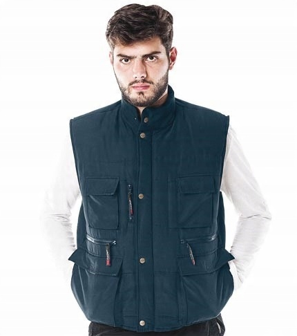 

Bezrękawnik Ocieplany kamizelka dużo kieszeni 6XL