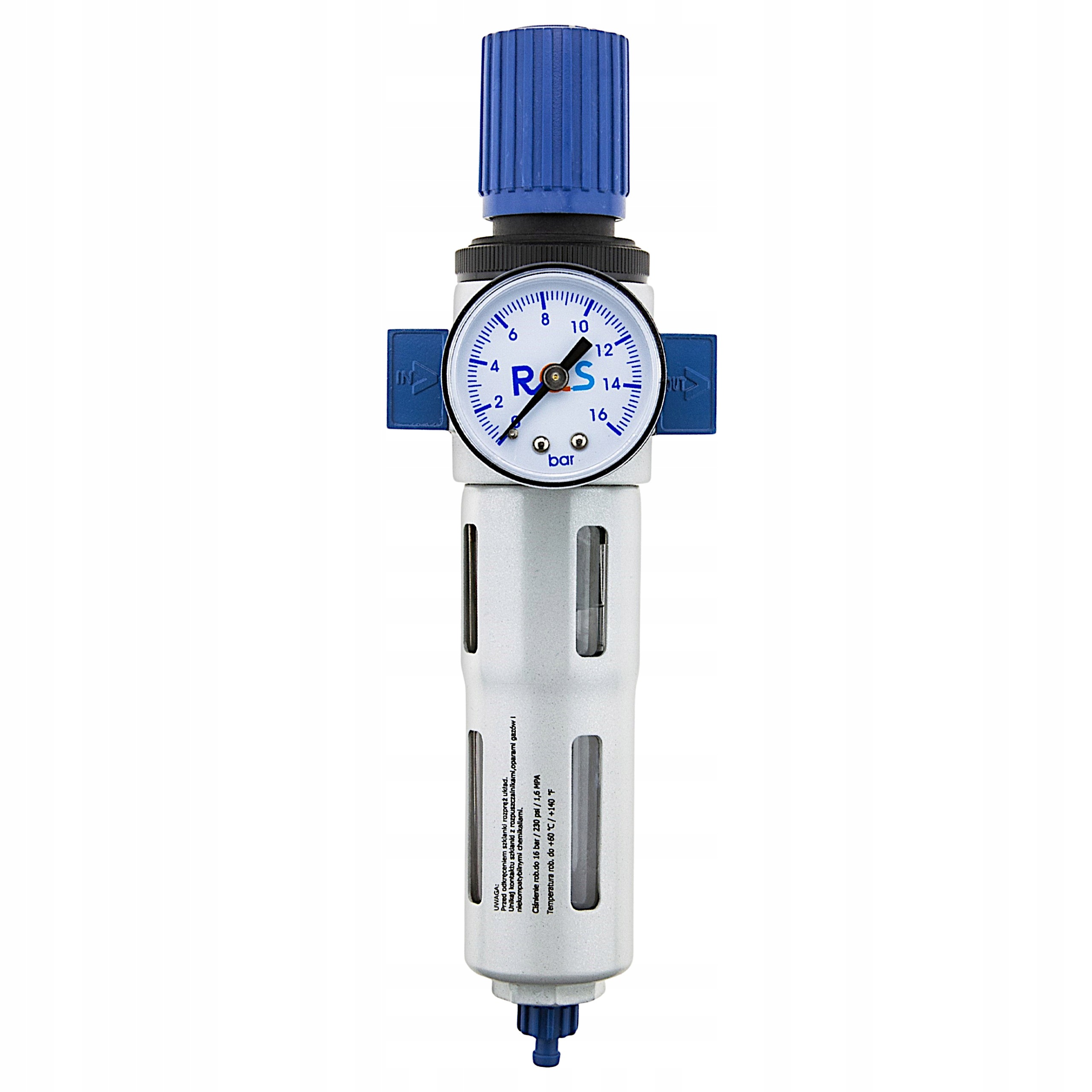 Reduktor Odvodňovač Filtr Odvlhčovač Vzduchu OFR-1/4-MINI Pro Kompresor Rqs