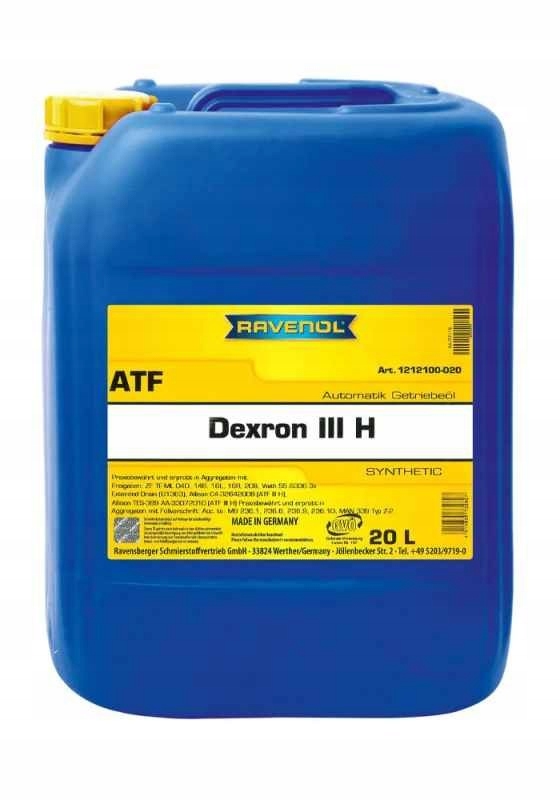 OLEJ RAVENOL ATF DEXRON H III 20L