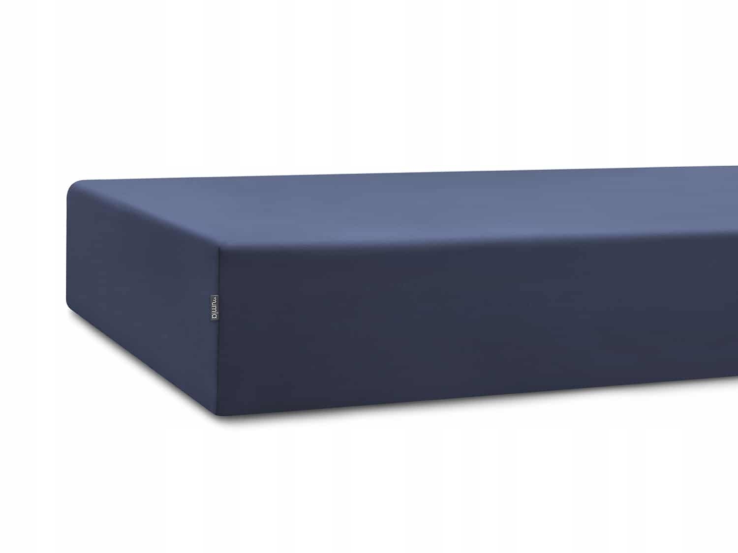 Modré bavlnené prestieradlo 200 x 200 cm na vysoký matrac Mumla