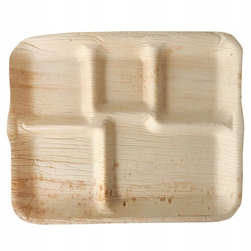 

Taca z liści palmowych 5 komorowa 27 x 21,5 x 2 cm