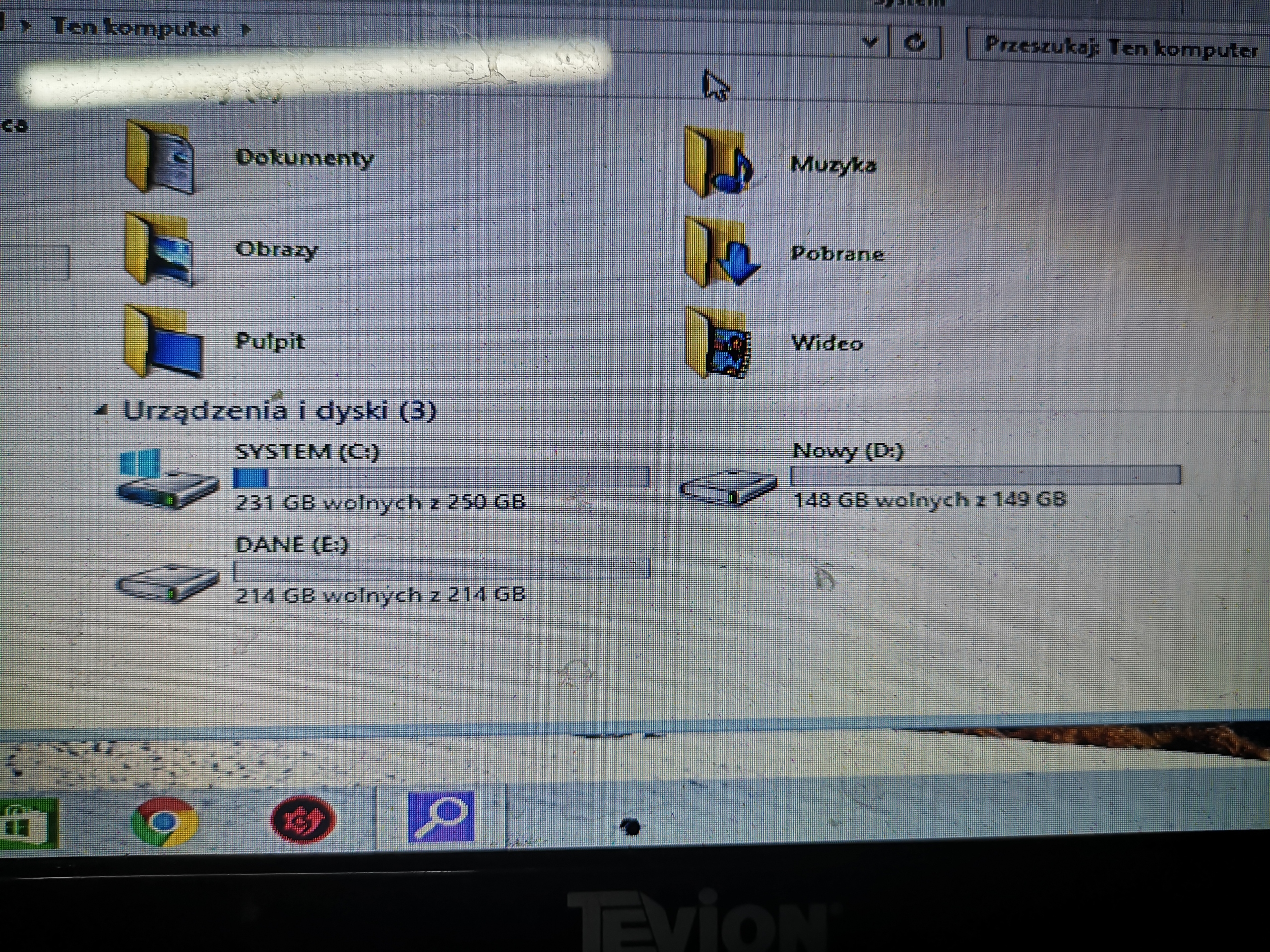 Komputer stacjonarny + monitor Wielkość pamięci RAM 16 GB