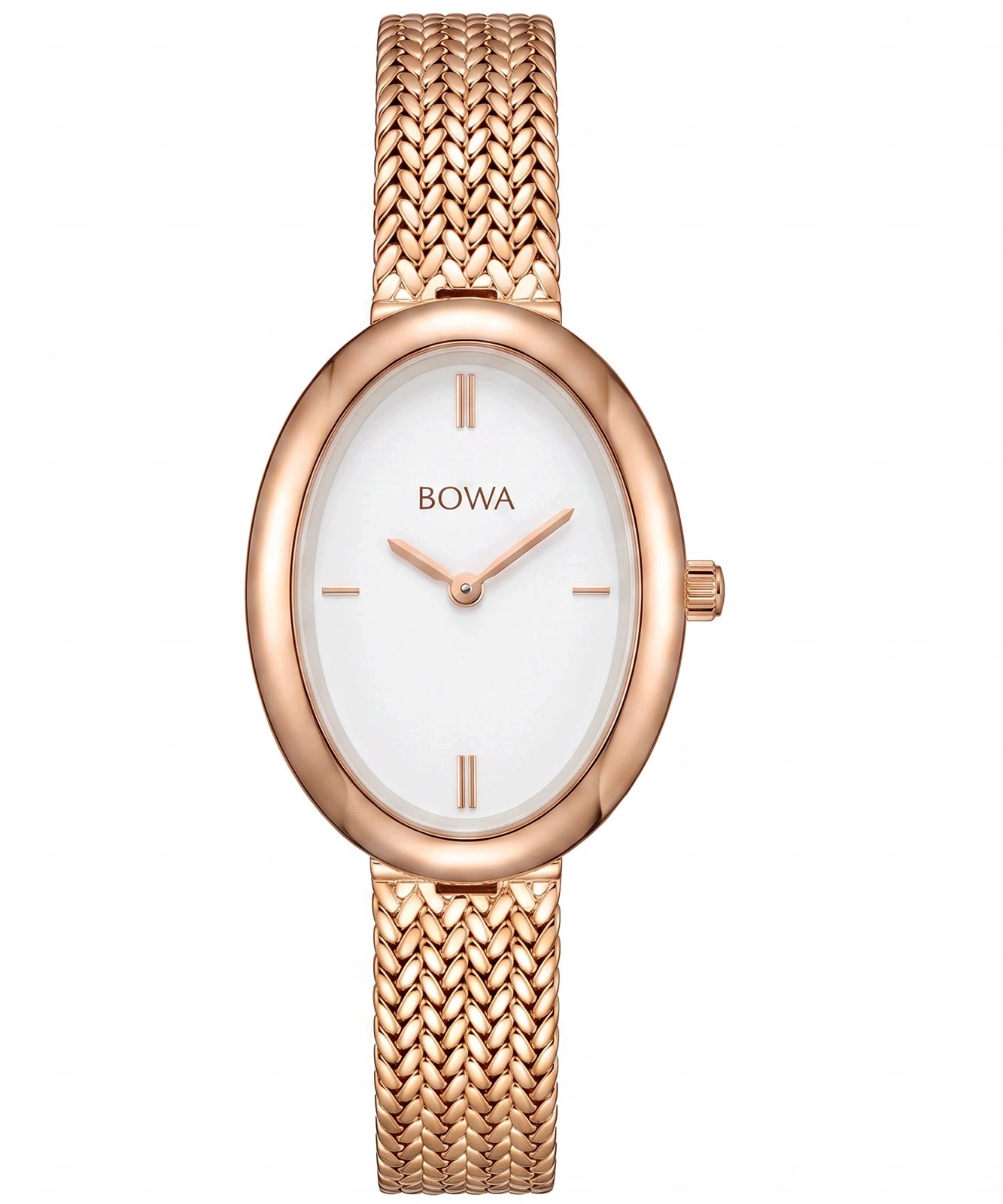 Dámské hodinky Bowa Oslo White Rose-Gold Mesh 23