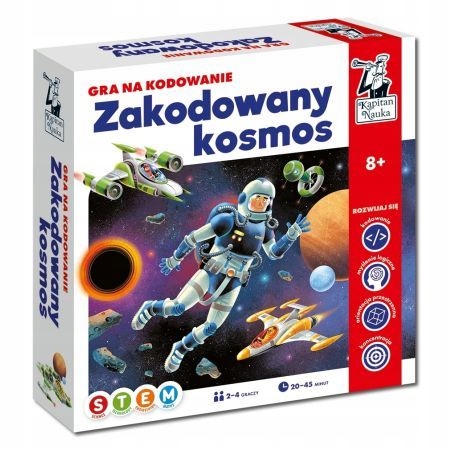 ZAKODOWANY KOSMOS - Gra na kodowanie KAPITAN NAUKA