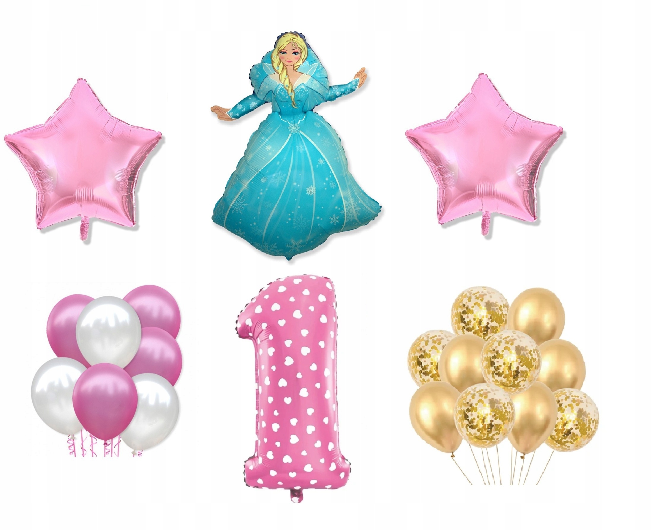 

Mini Zestaw Kraina Lodu Frozen 1 Urodziny Balony