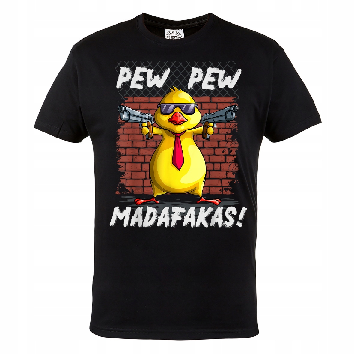 

Męska Koszulka Kurczak Pew Pew Madafakas