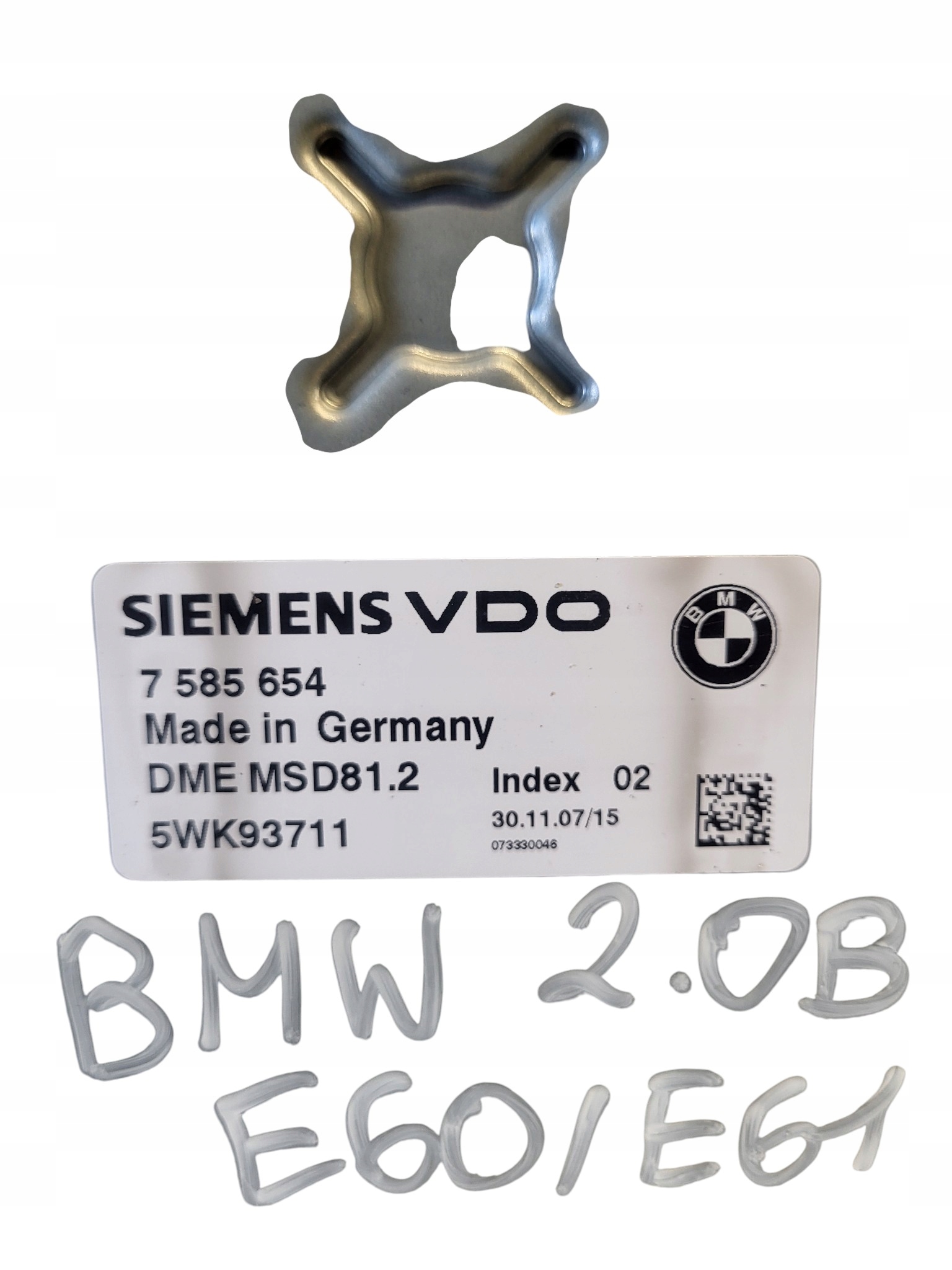 Computer DES MOTORS BMW E60 E61 2.0i N43 7585654
