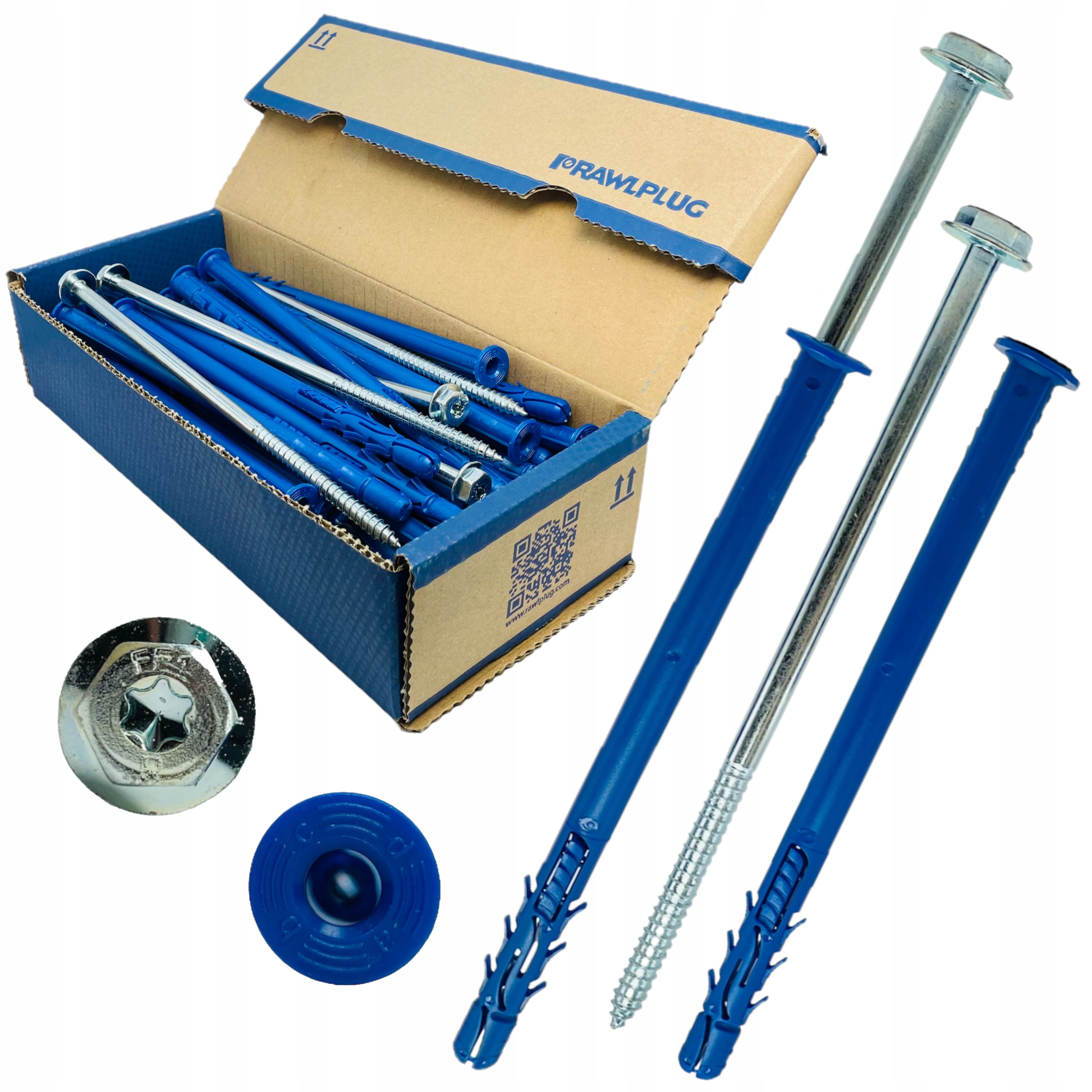 Kołki rozporowe ramowe Rawlplug FF1 10x300 na klucz i torx Do Betonu 10 szt