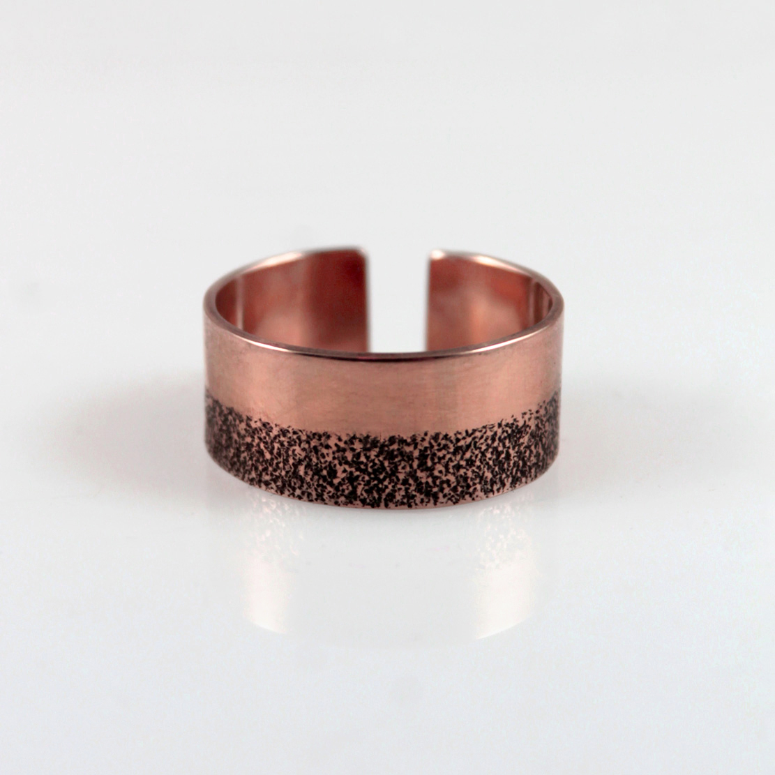 Nebe a země – měděný prsten vel.. M (poslední kus) ruční práce