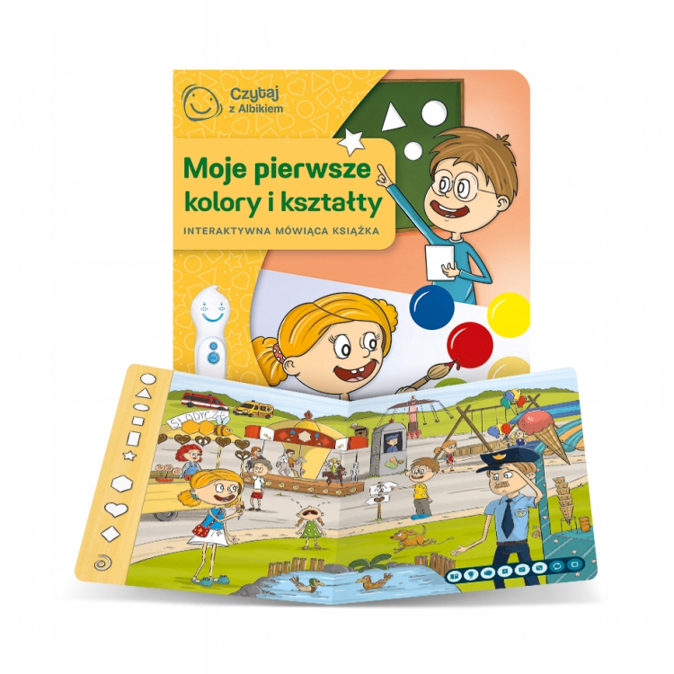 ALBI CZYTAJ Z ALBIKIEM MOJE PIERWSZE KOLORY I KSZTAŁTY MÓWIĄCA KSIĄŻKA QO8