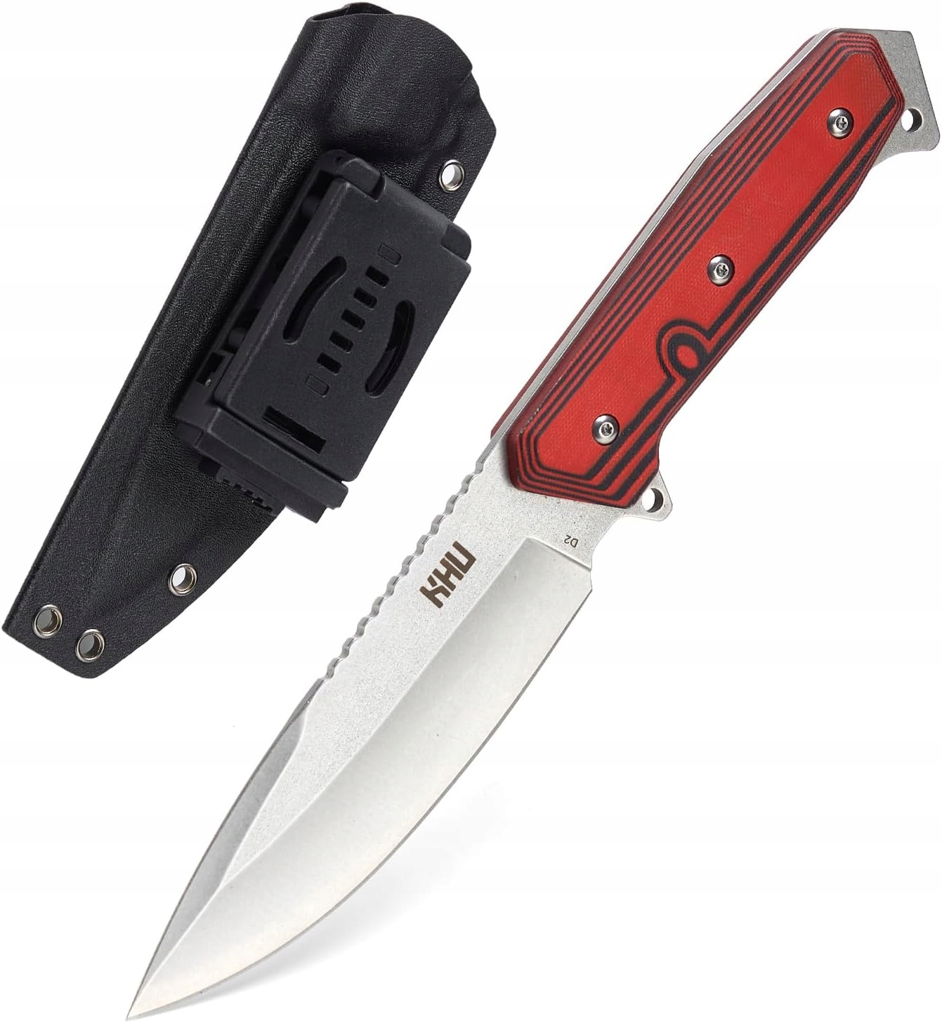 Nůž Lovečský Survivalový Bushcraft Z Oceli D2 S Pouzdrem