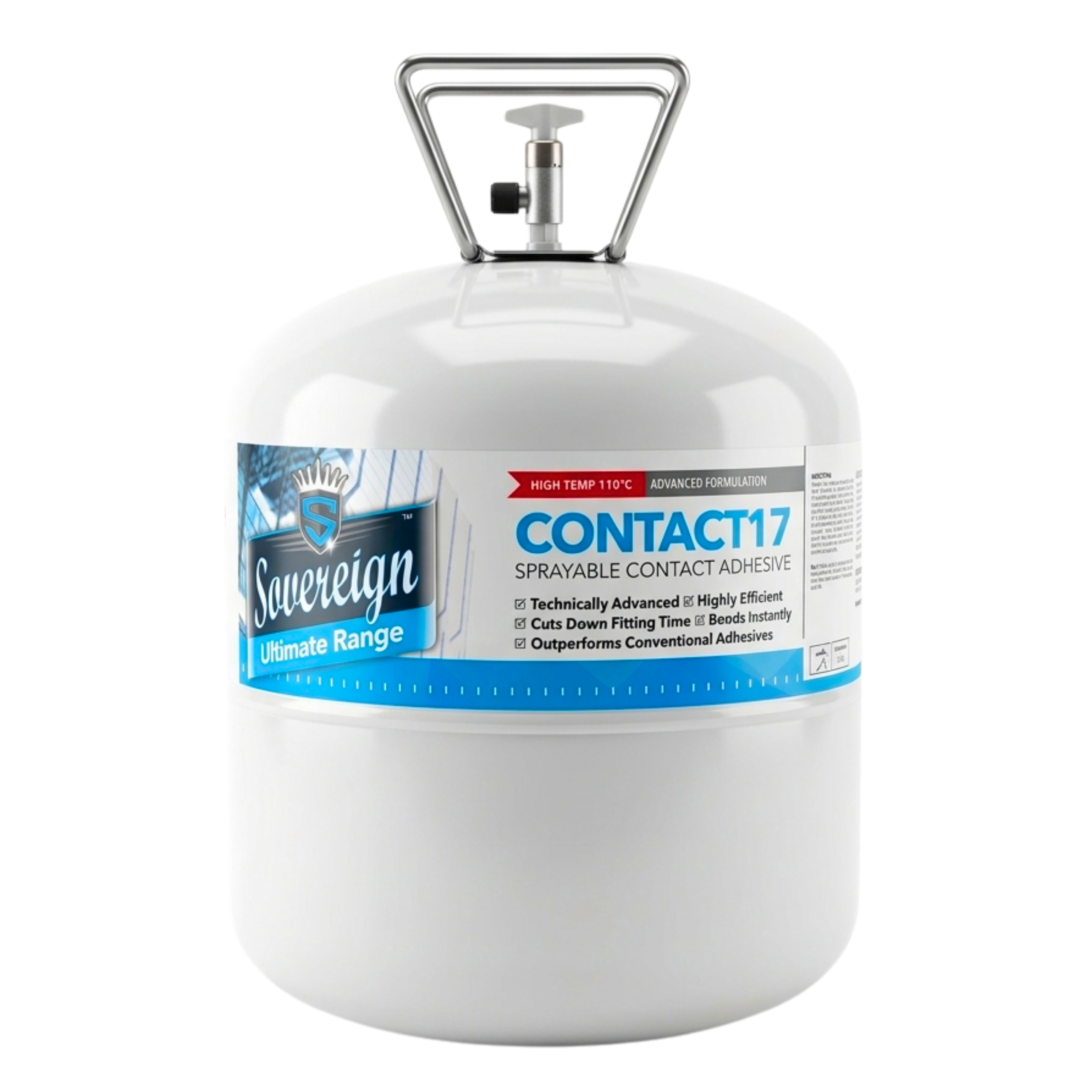 Kontaktní lepidlo na dýhové dřevo Mdf, laminát, kov, vinyl, Lahev 22L, Pevné