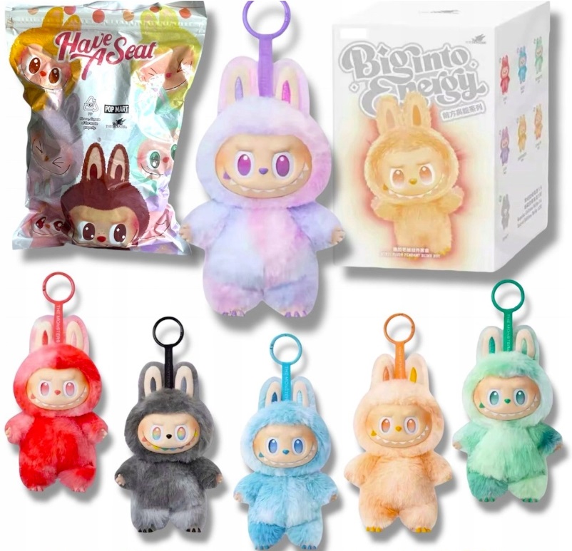 LABUBU Najnowsza Seria 3 NEONOWA Kolor losowy Rodzaj brelok