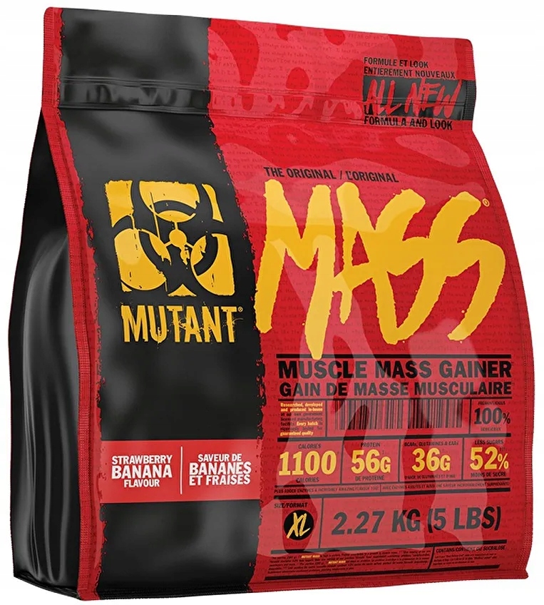 Mutant Mass Gainer Strawberry Banana prášek 2270 g