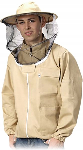 

Bluza pszczelarska rozpinana z kapeluszem r. XL