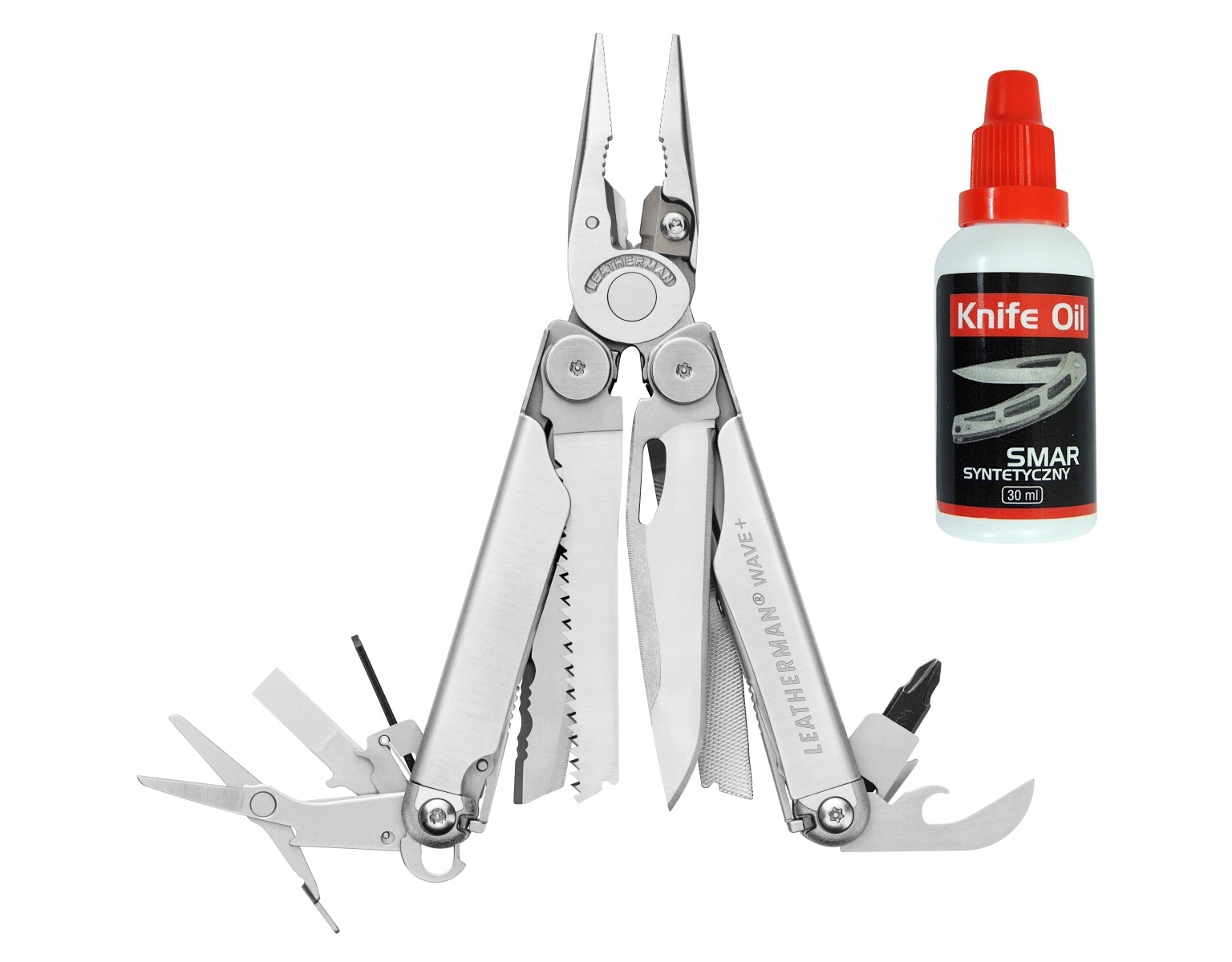 

Zestaw Multitool Leatherman Wave Plus Olej Smar