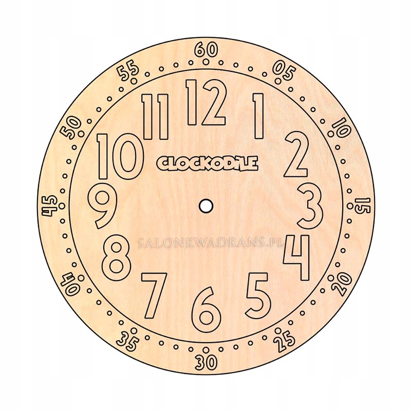 Zegar ścienny do malowania CLOCKODILE dla chłopca Zasilanie baterie