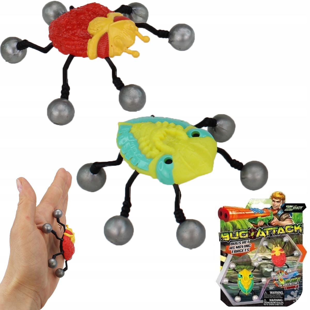 

Robaki Robale 2 Szt Glut Bug Attack Zabawki Dzieci