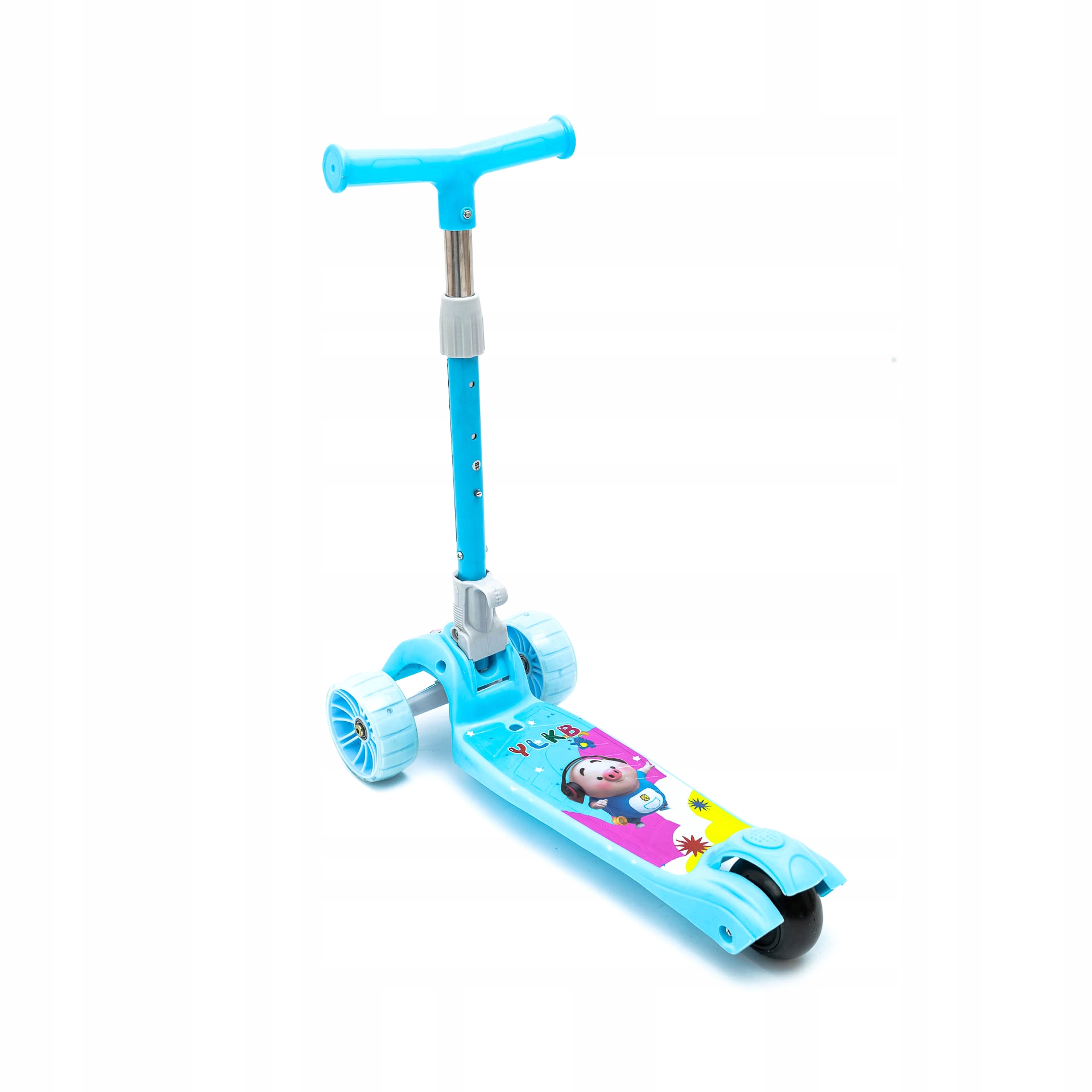 HULAJNOGA BALANSOWA TRÓJKOŁOWA 3 KOŁA LED SKŁADANA Liczba kół 3