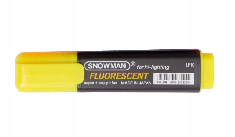 

Zakreślacz Snowman Kolor Żółty Japan fluorescency