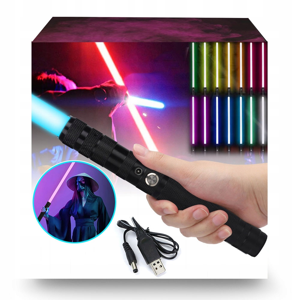

Miecz Świetlny Świecący Star Wars Z Dźwięk 14 Kol