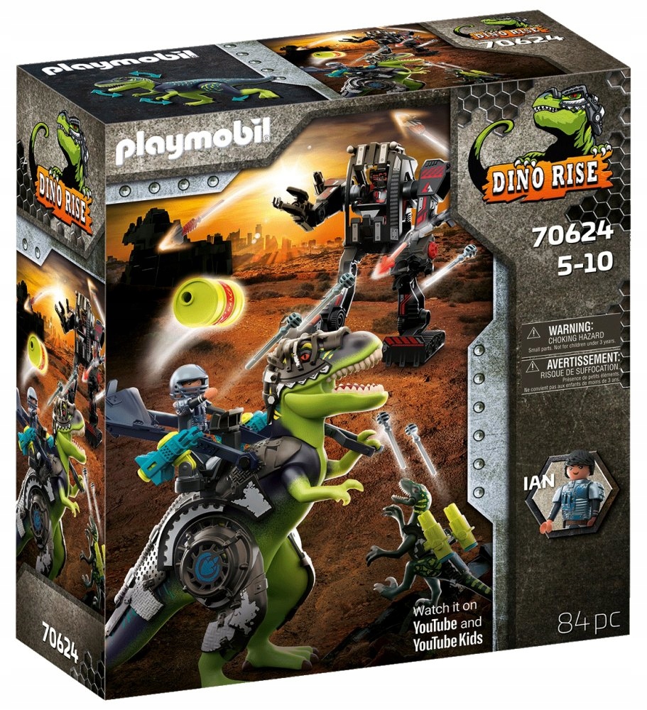 

Playmobil Dino Rise T-Rex Zestaw Walka gigantów
