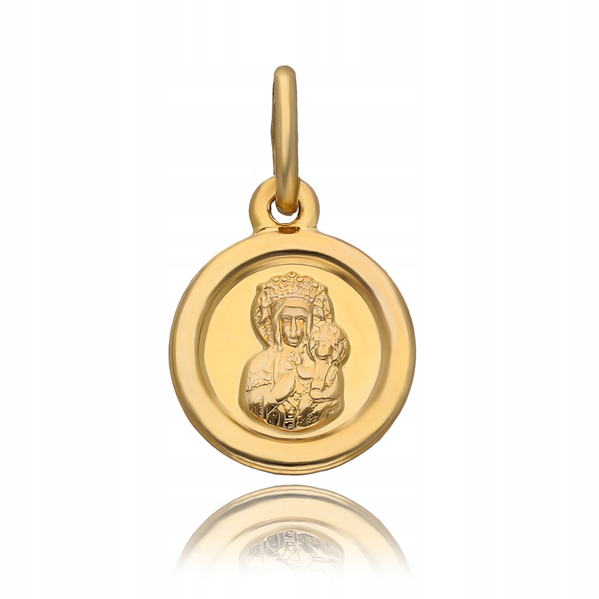 Zlatý Přívěsek Přívěsek Svaté Přijímání Panna Maria Čenstochovská S Příjemnictvím Křest Au585