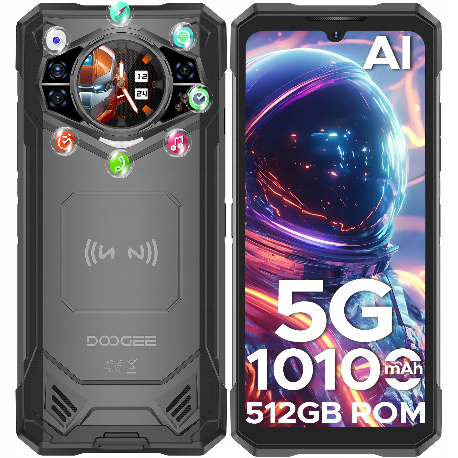 Smartphone Doogee S200X 32 GB/512 Gb 5G Lte 10100 mAh 6,72" Fhd 120 Hz IP68/69K
