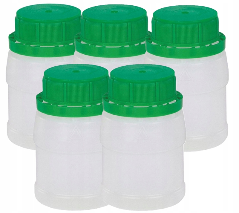 Butelka z podziałką nakrętką z plombą Boll 100ml 5 szt