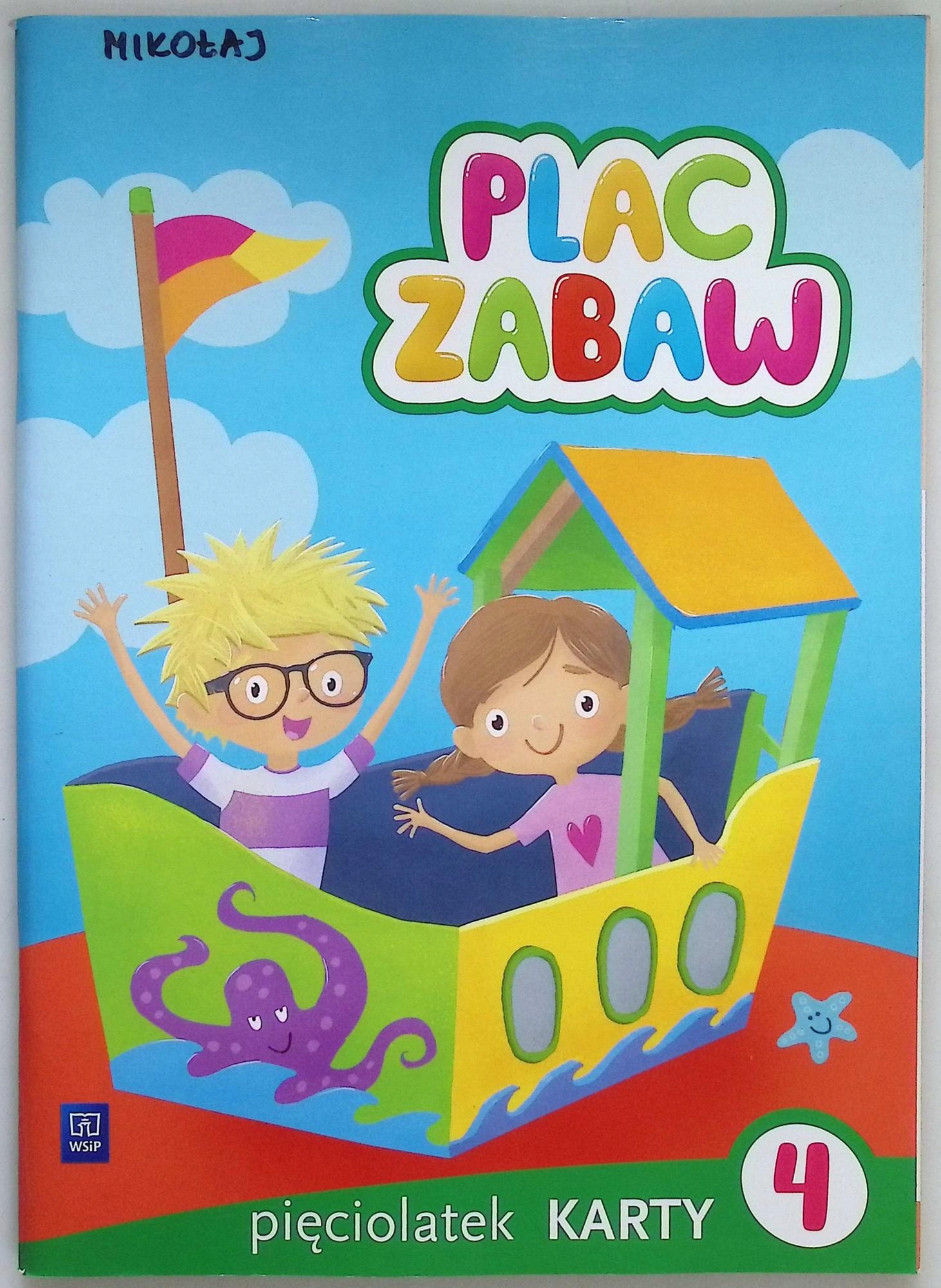 Plac zabaw Karty pracy Pięciolatek Część 4