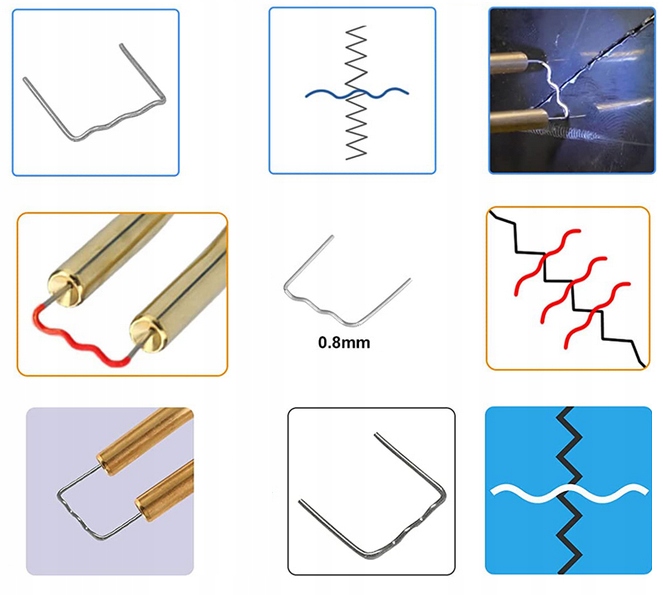 Zszywki Do Plastiku Zszywarka Spawarka Zgrzewarka Rs18 100 Sztuk Mała Fala EAN (GTIN) 5906118466002