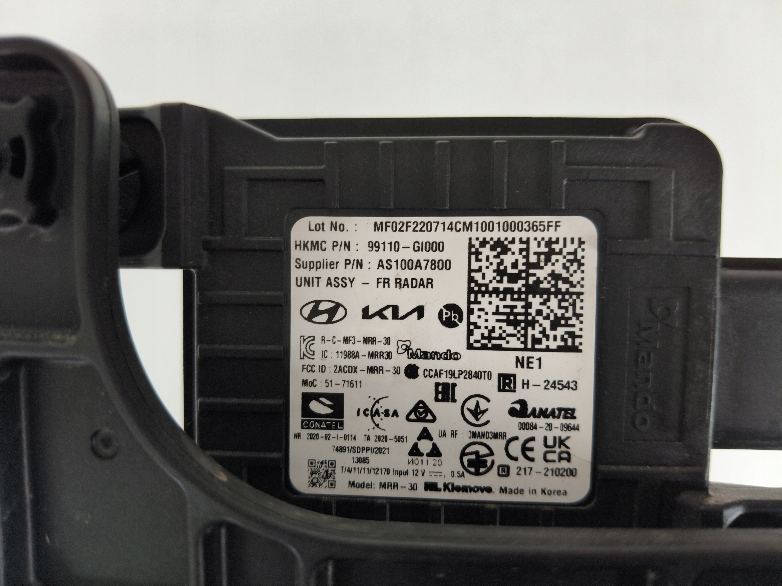 RADAR DISTRONIC ACC SENSOR HYUNDAI 99110-GI000