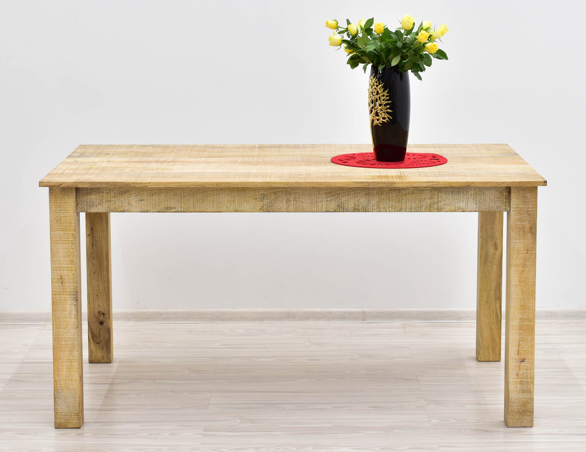 Stół kolonialny indyjski lite drewno mango loftowy Kształt blatu prostokątny