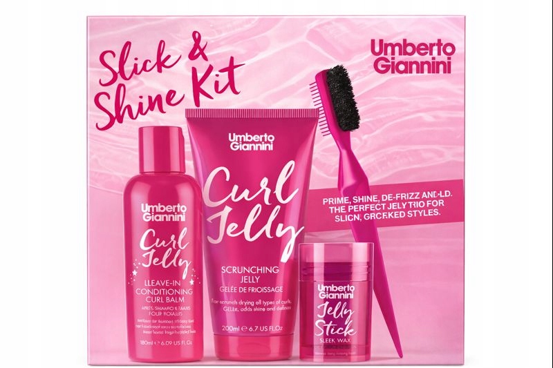 Umberto Giannini Slick & Shine Kit – Curl Jelly Zestaw